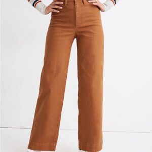 Madewell Women's Wide-Leg Cropped Pants